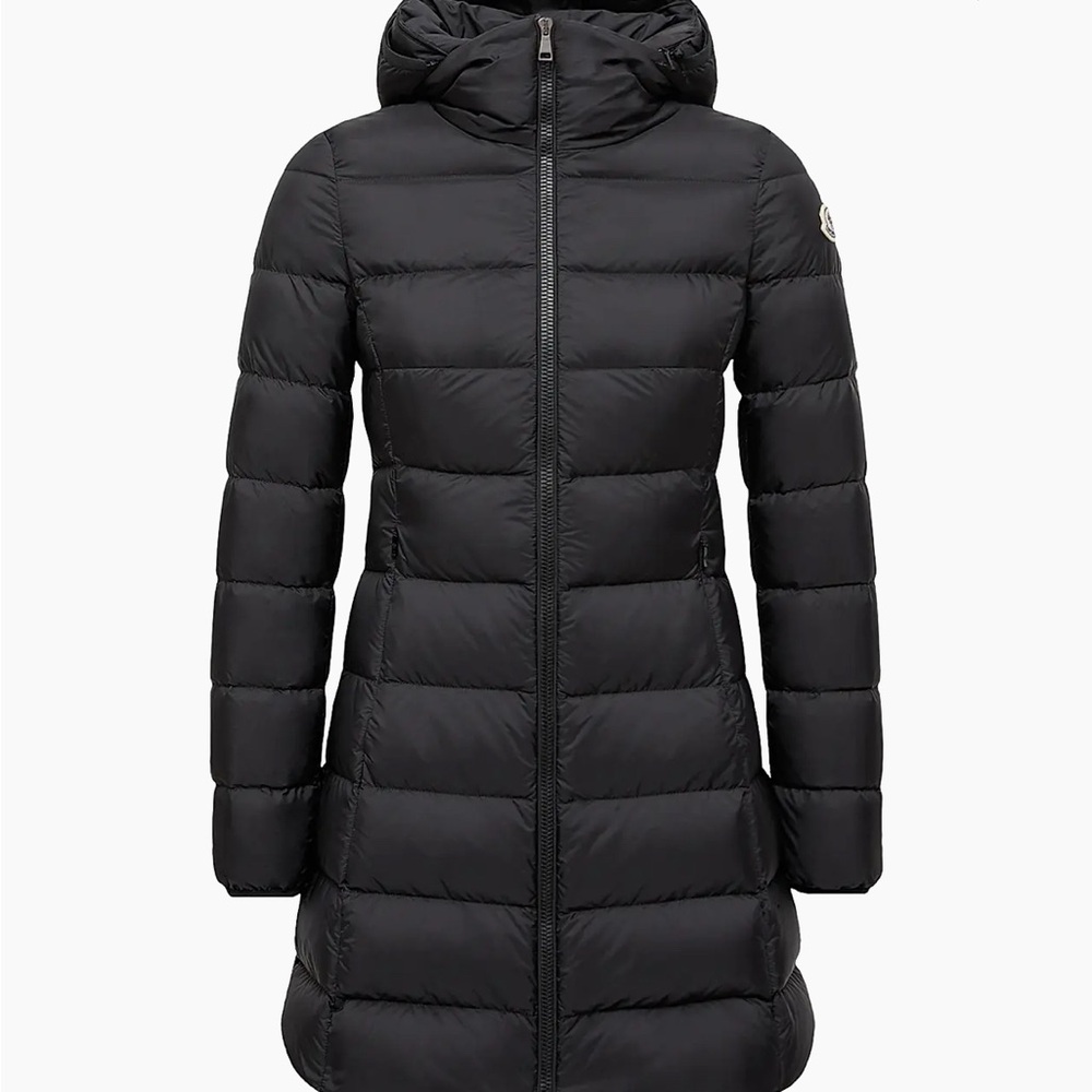 Women's Moncler Gie Black Long Puffer Coat